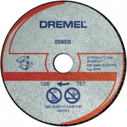 DSM510 Disc de taiere metal si plastic ,Dremel