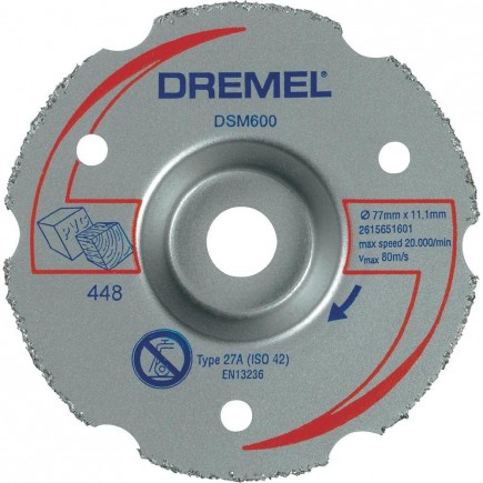 DSM600 Disc de taiere margini cu carbura, Dremel